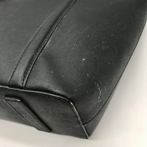 Kate Spade Black Saffiano Leather Cara Shoulder Bag - Picture 7 of 10